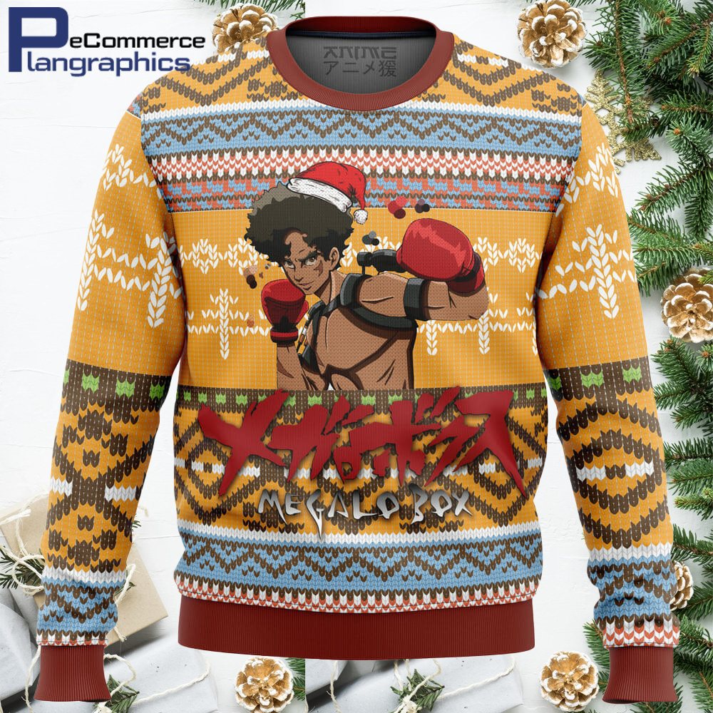 Megalo Box Alt All Over Print Ugly Christmas Sweater