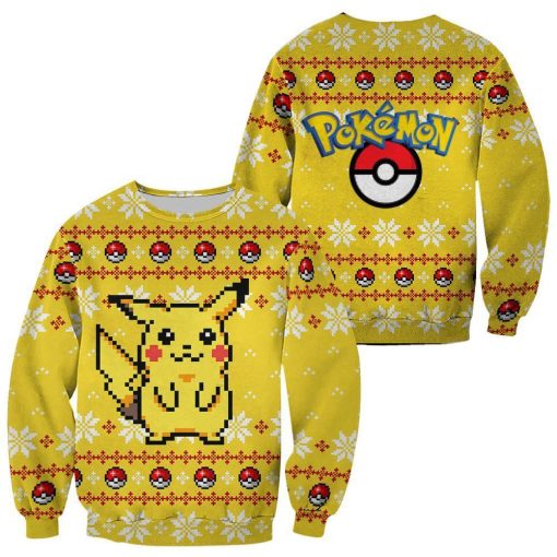 pikachu pokemon aop ugly sweatshirt sweater 1 ffkfwk