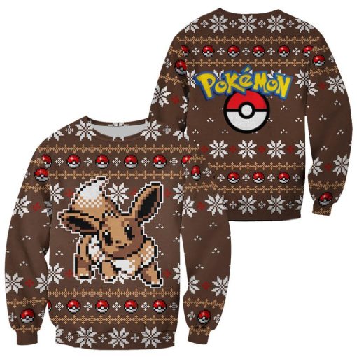 pokemon custom eevee ugly sweatshirt sweater 1 hzuees