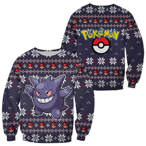 pokemon custom gengar ugly sweatshirt sweater 1 d5h5ej