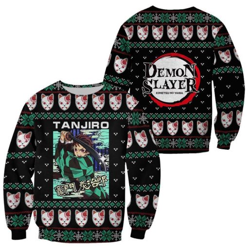 tanjiro kamado demon slayer anime xmas custom clothes ugly sweatshirt sweater 1 ybpopq