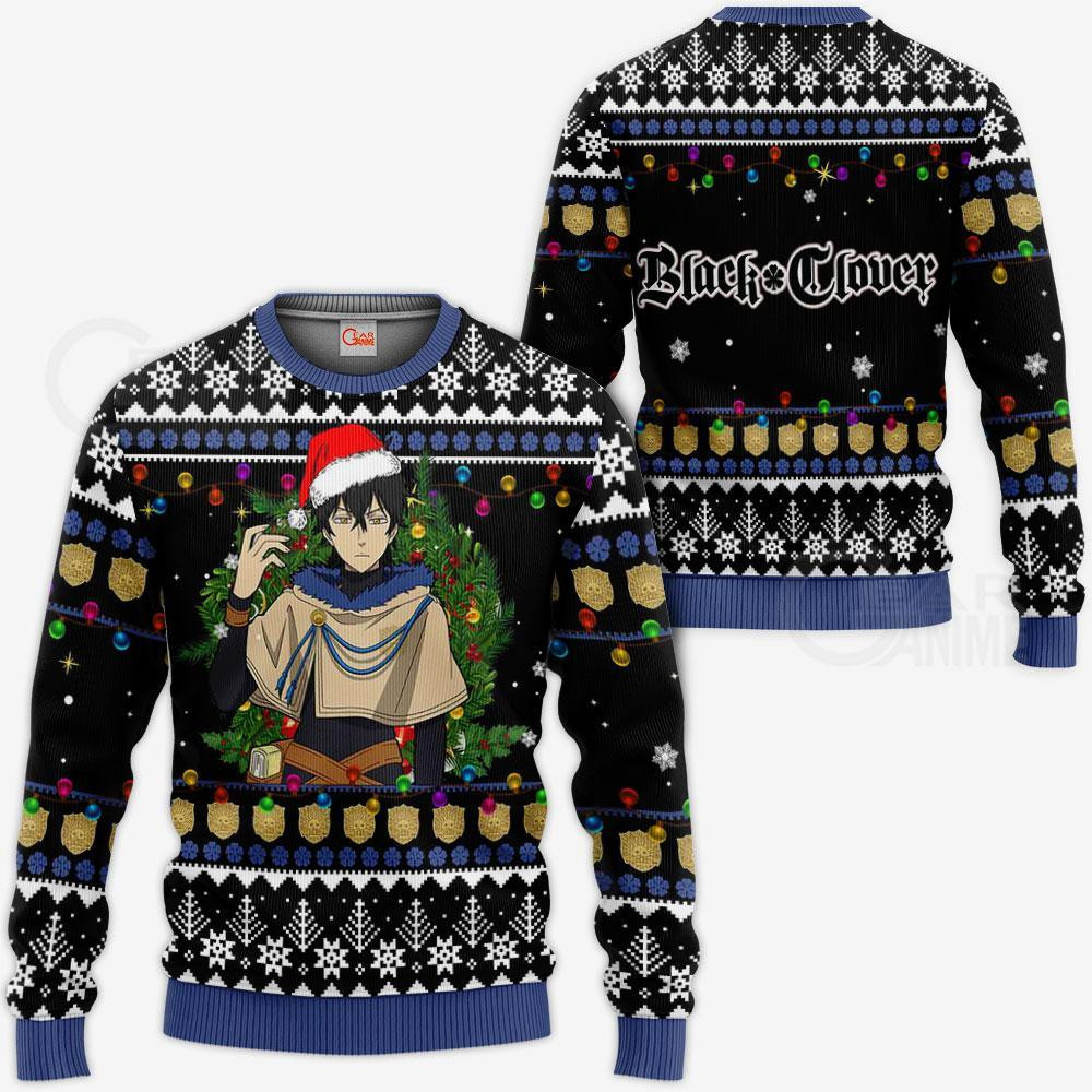 Yuno Black Clover Anime Ugly Sweatshirt, Sweater