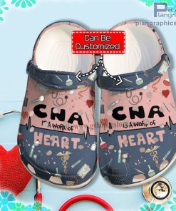 cna is a work of heart crocs clog shoes customize name N6iHK