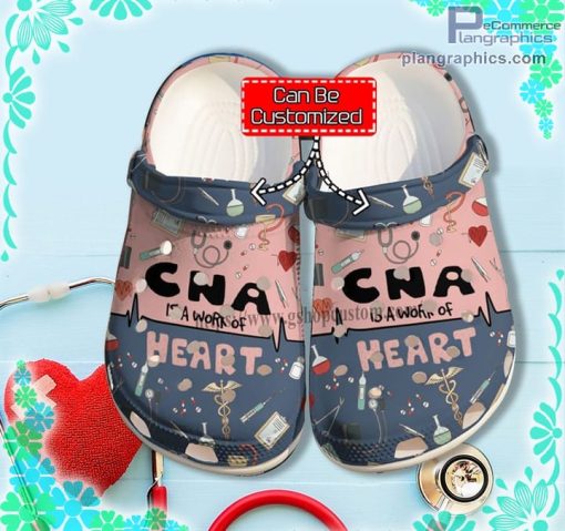 cna is a work of heart crocs clog shoes customize name N6iHK