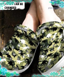 dinosaur camo military crocs clog shoes customize name qSJCk