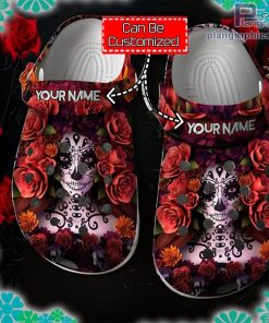 sugar skull mexican crocs clog shoes customize name Z8cSw