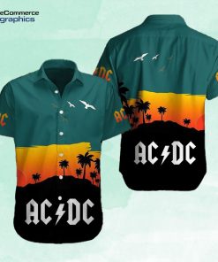 ac dc rock music beach view hawaiian shirt b9imib