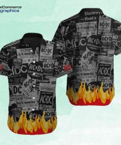 ac dc rock music fire hawaiian shirt z7acrs
