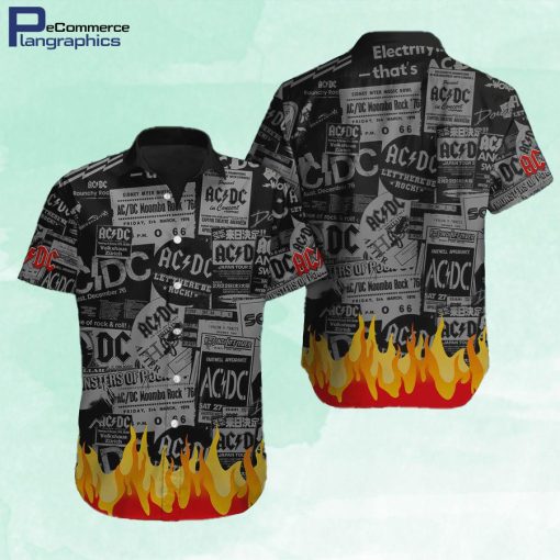 ac dc rock music fire hawaiian shirt z7acrs