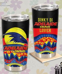 afl dinky di adelaide crows lover aboriginal flag x indigenous tumbler 1 F0dNO