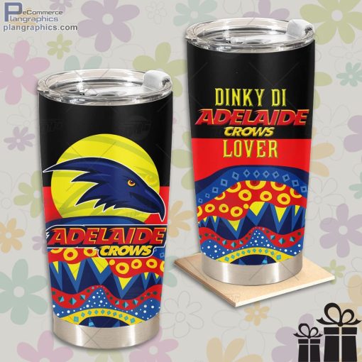 afl dinky di adelaide crows lover aboriginal flag x indigenous tumbler 1 F0dNO