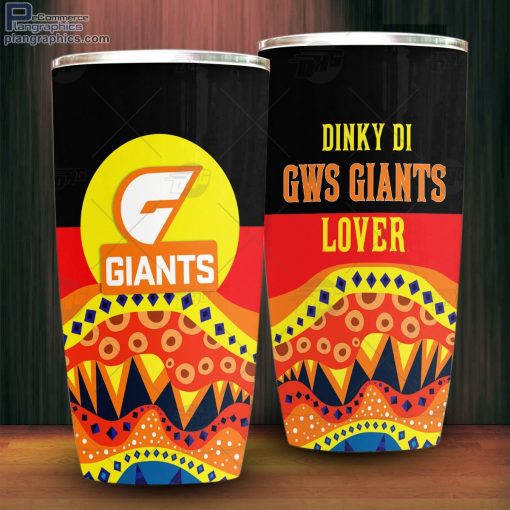 afl dinky di greater western sydney giants lover aboriginal flag x indigenous tumbler 3 NwCj6