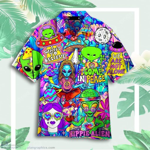 alien space out hippie aloha hawaiian shirts qV70N