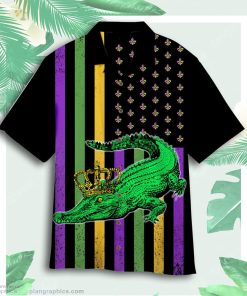 alligator mardi gras aloha hawaiian shirts STCvH