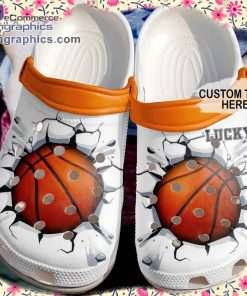 basketball crocs basketball custom name crack clog shoes 1 4yRRk