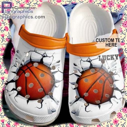 basketball crocs basketball custom name crack clog shoes 1 4yRRk