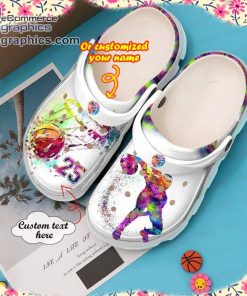 basketball crocs basketball personalized colourful clog shoes 1 Yxobo