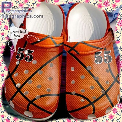 basketball crocs basketball personalized leather texture clog shoes 1 G6pNg