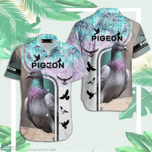 beautiful pigeon aloha hawaiian shirts lTpR8