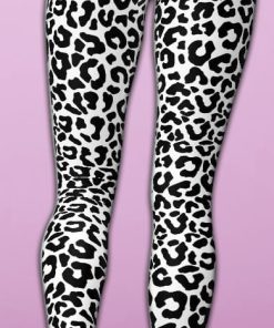 black 26 white leopard yoga leggings 4 Aceqf