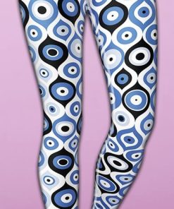 blue eye pattern yoga leggings 1 20aLB