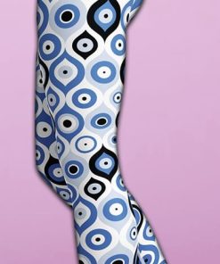 blue eye pattern yoga leggings 2 XyNH2