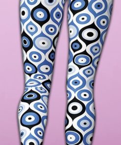 blue eye pattern yoga leggings 4 dD2z2