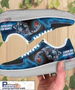 carolina panthers air sneakers mascot thunder style custom nfl air force 1 shoes 54 V7dLx