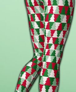 christmas tree pattern yoga leggings 3 5mgLn