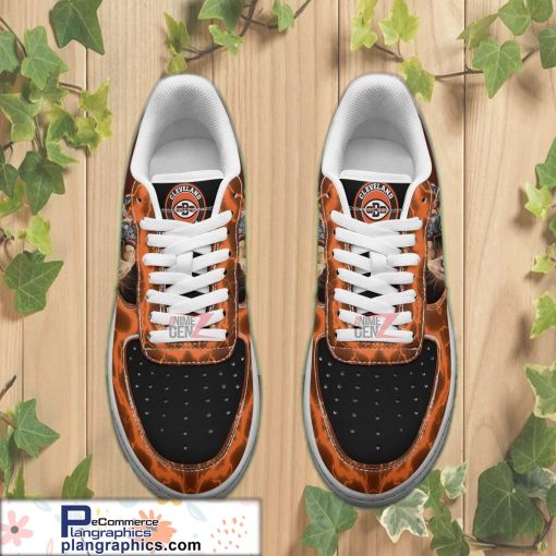 cleveland browns air sneakers mascot thunder style custom nfl air force 1 shoes 111 gek3U