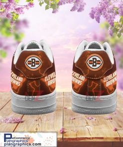 cleveland browns air sneakers mascot thunder style custom nfl air force 1 shoes 174 8zv5E