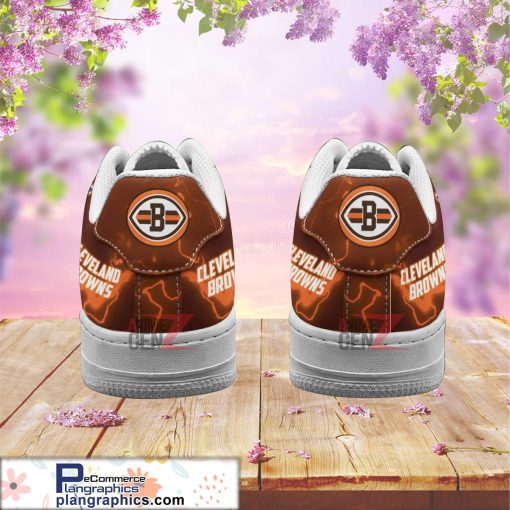 cleveland browns air sneakers mascot thunder style custom nfl air force 1 shoes 174 8zv5E