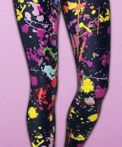 colorful abstract yoga leggings 1 eVR5O