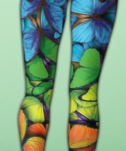 colorful butterflies yoga leggings 4 Q5t67