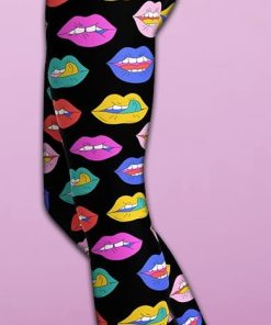colorful lips yoga leggings 2 sK2eX
