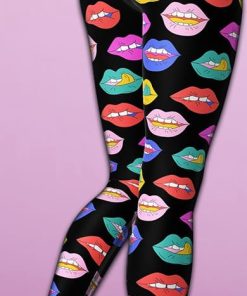 colorful lips yoga leggings 3 6MIyQ