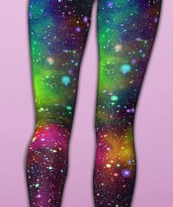 colorful universe yoga leggings 4 VWv7i