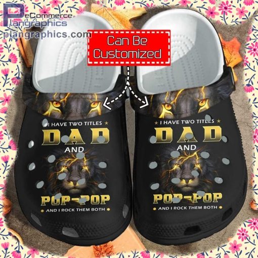 custom crocs personalized black lion father black king fathers day clog shoes 1 zYpbo