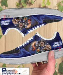 dallas cowboys air sneakers mascot thunder style custom nfl air force 1 shoes 46 5I3z2
