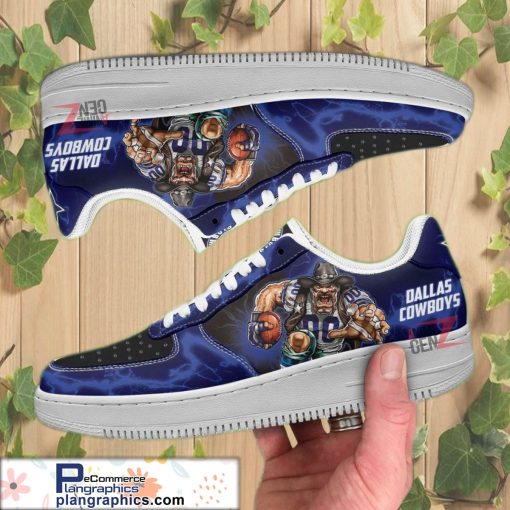 dallas cowboys air sneakers mascot thunder style custom nfl air force 1 shoes 46 5I3z2