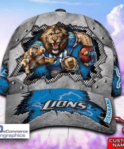 detroit lions mascot nfl cap personalized 1 5Cllp