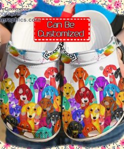 dog crocs dachshund colorful clog shoes 1 yl8L8