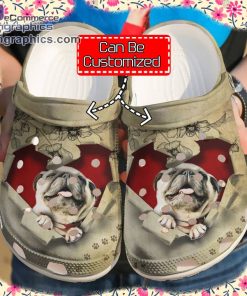 dog crocs pug they steal my heart clog shoes 1 TNN5A