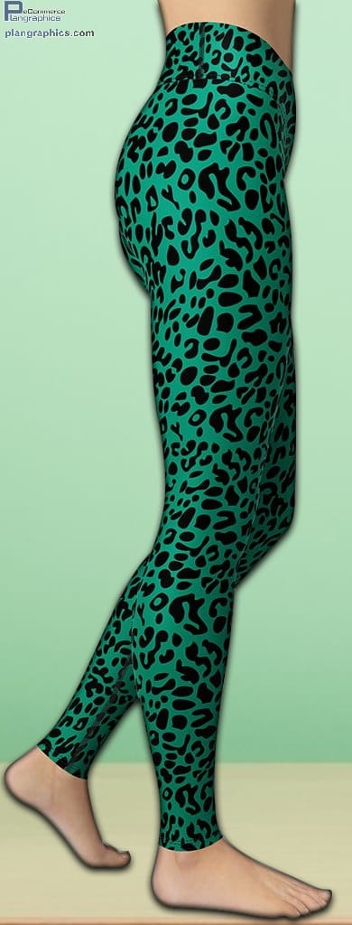 emerald green leopard yoga leggings 5 y9cv4