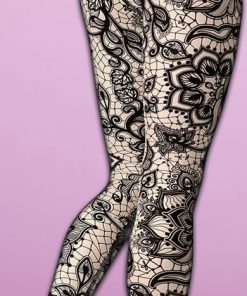 flower lace print yoga leggings 3 9mb96
