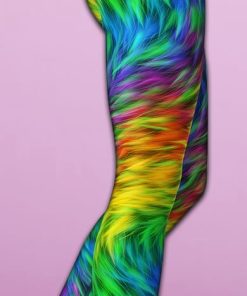 fluffy rainbow yoga leggings 5 NyX30