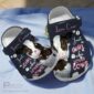 fuzzy cow print with cows on them crocs clogs shoes 1 u6veO