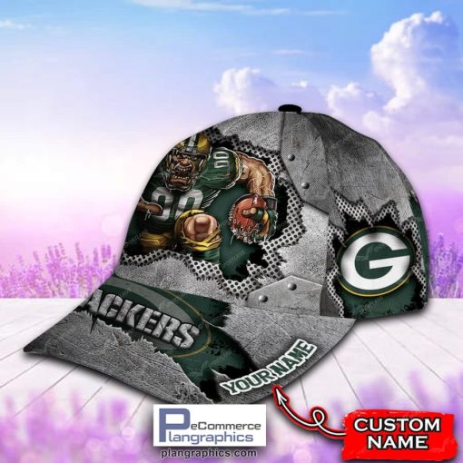 green bay packers mascot nfl cap personalized 2 lpb68
