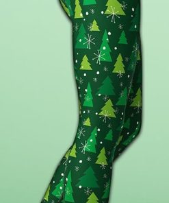 green forest christmas yoga leggings 4 bmwSC