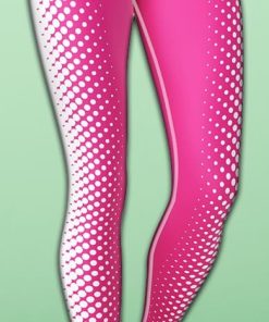 hot pink optical illusion yoga leggings 1 FgXVZ